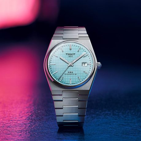 ساعت تیسوت PRX POWERMATIC ICE BLUE