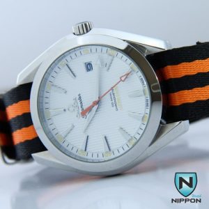 ساعت مچی امگا سی مستر بند برزنتی 002