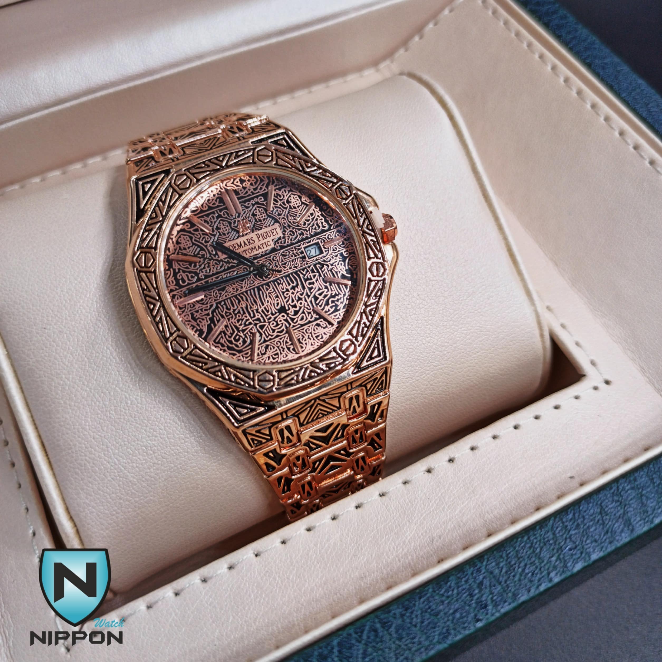 ساعت مردانه ادمارس پیاژه طرح حکاکی 002