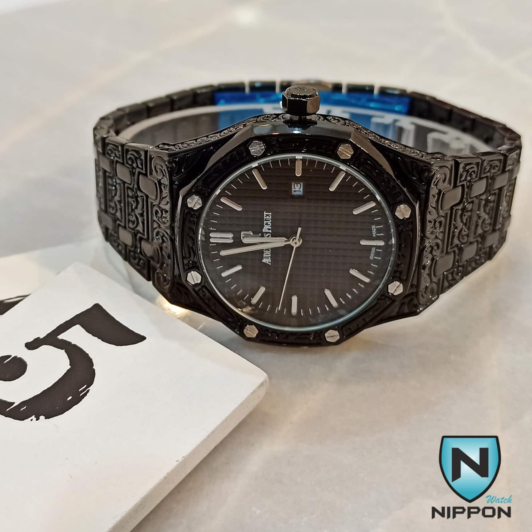 ساعت مردانه ادمارس پیاژه طرح حکاکی 001