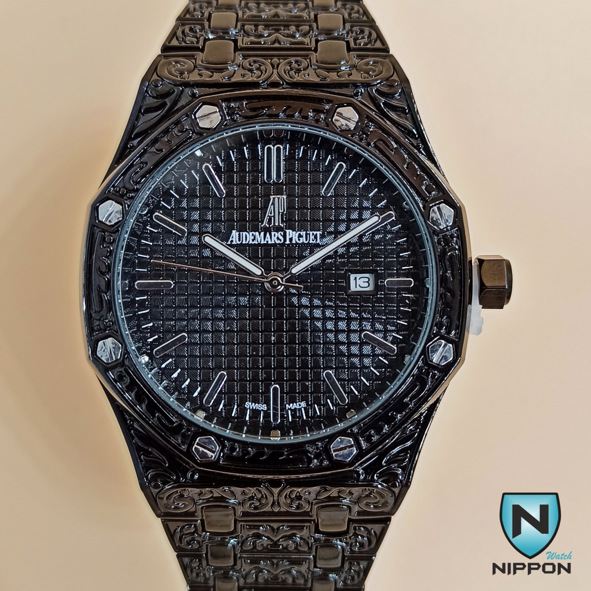 ساعت مردانه ادمارس پیاژه طرح حکاکی 001