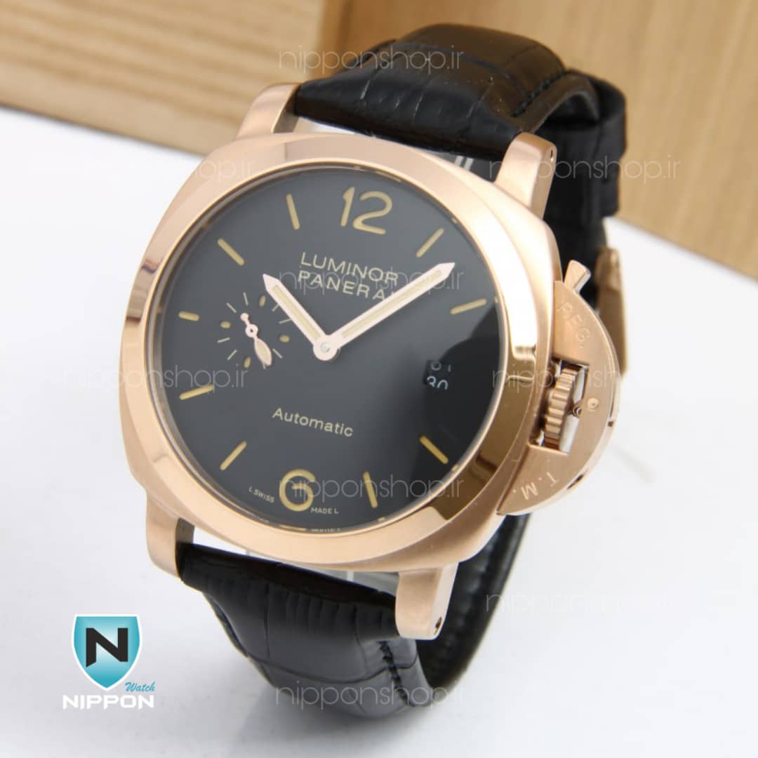 ساعت مچی پنرای بند چرم 001