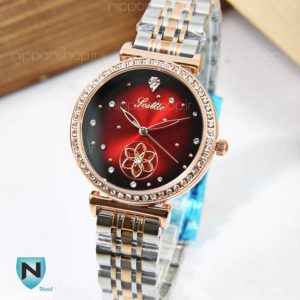 ساعت مچی زنانه اسکوتی طرح گل 003