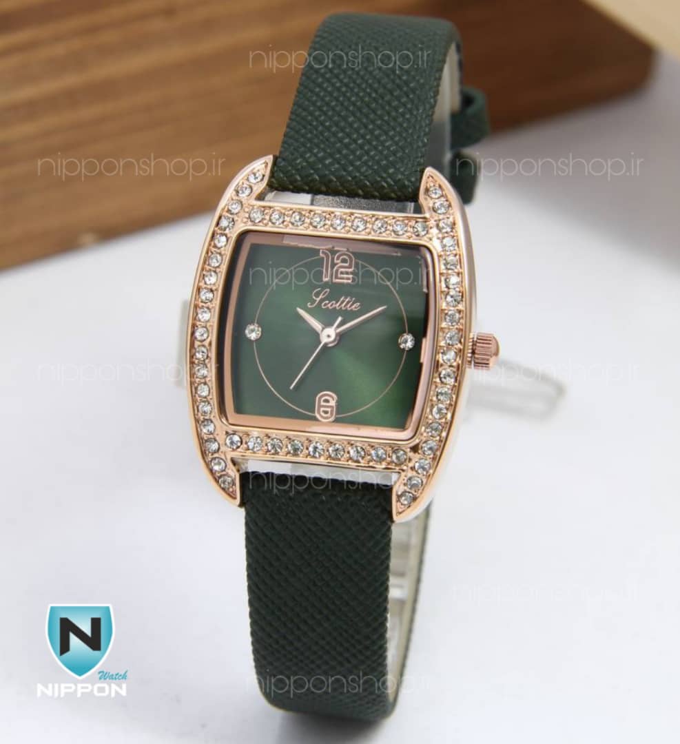 ساعت مچی زنانه اسکوتی مربع 003