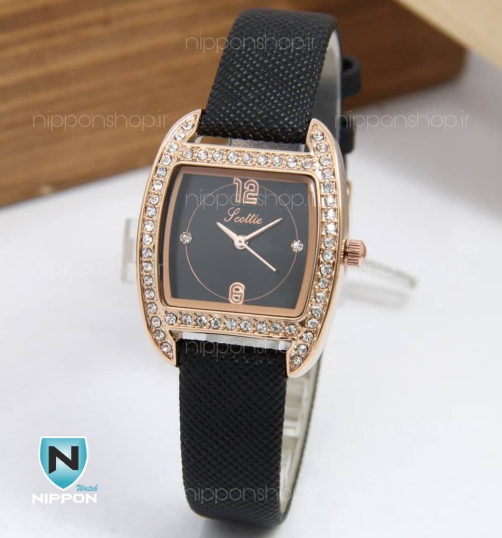 ساعت مچی زنانه اسکوتی مربع 001
